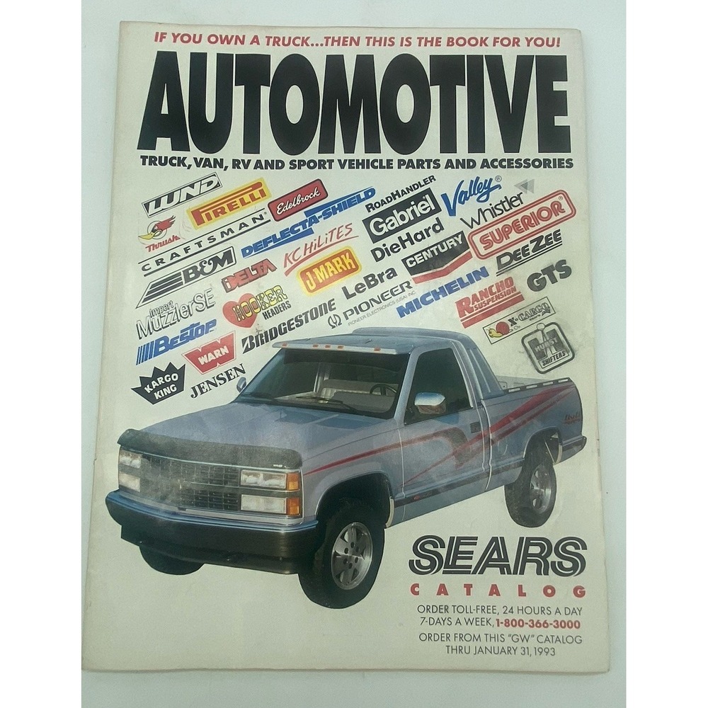 Spring 1993 Sears Automotive Parts Accessories Catalog - Trucks Vans RV Sports